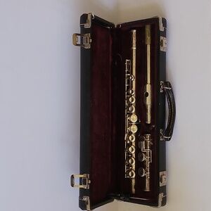 Antique Silver Barclay Concert Flute With Case Made in The USA